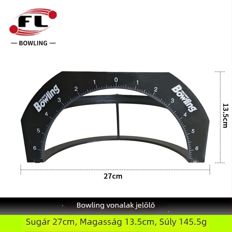 Bowling golyó jelző, FL műanyag tok, sugár 27 cm, magasság 13,5 cm