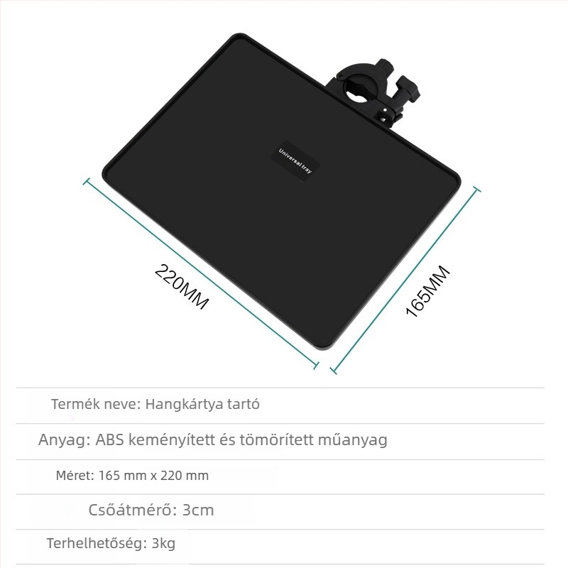 Állítható telefon-tartó tálcával élő közvetítéshez, műanyag hordozható tárolóállvány