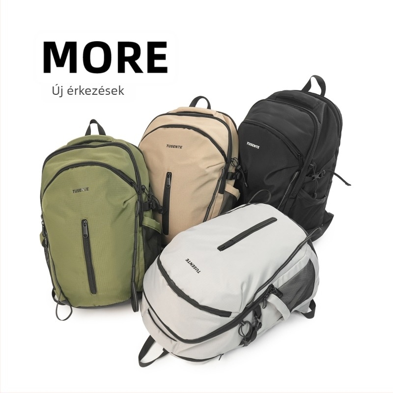 Nylon sport hátizsák, vízálló, uniszex, ívelt vállpánttal, túrázáshoz