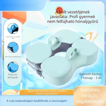 Felfújható baba alatti úszógumi – gyermekeknek szóló úszógyűrű, 0–3 év, anyag: környezetbarát PVC, minta: reklámlogó