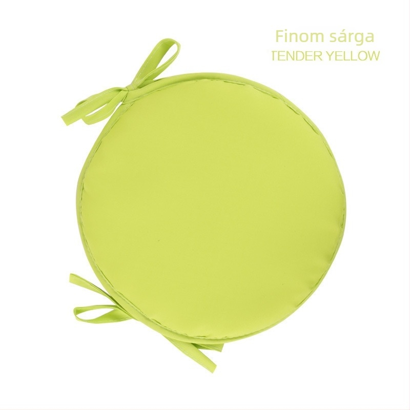 Székpárna – Körkörös textil ülőpárna, poliészter, egyszínű minta, éttermek/irodák számára, modern egyszerű stílus