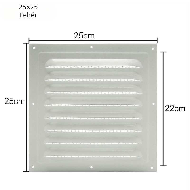 Légcsatorna szellőzőrács fedél, galvanizált vasból, Xiaohe márka, modern minimalist stílus