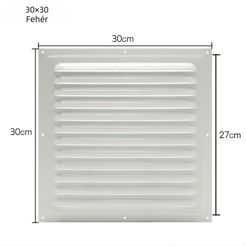 Légcsatorna szellőzőrács fedél, galvanizált vasból, Xiaohe márka, modern minimalist stílus