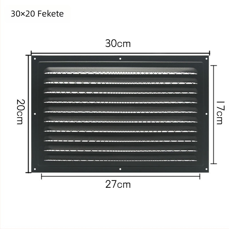 Légcsatorna szellőzőrács fedél, galvanizált vasból, Xiaohe márka, modern minimalist stílus