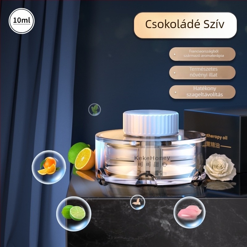 Autó aromaterápiás diffúzor, fém parfüm-tartó, 10–20 ml, párolgási idő 16–30 nap, dekoratív, szag és formaldehid eltávolítása