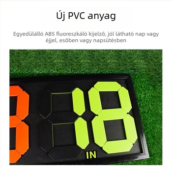 Kézi működtetésű játékoscsere kártya, kettős oldalú kijelzővel, négy játékos számára, PVC anyag