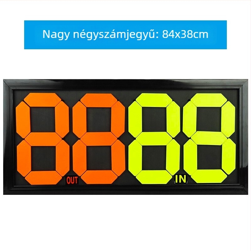 Kézi működtetésű játékoscsere kártya, kettős oldalú kijelzővel, négy játékos számára, PVC anyag