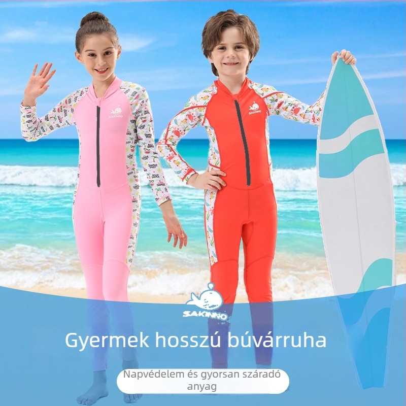 Új gyerekeknek szóló búvárruha UV védelemmel, gyorsan száradó hosszú ujjú, medúzák elleni védelem úszáshoz, szörfözéshez, snorkelzéshez és vitorlázáshoz
