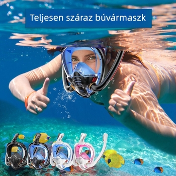 Kétcsöves búvármaszk ABS anyagból - teljesen száraz rendszer, felnőtteknek