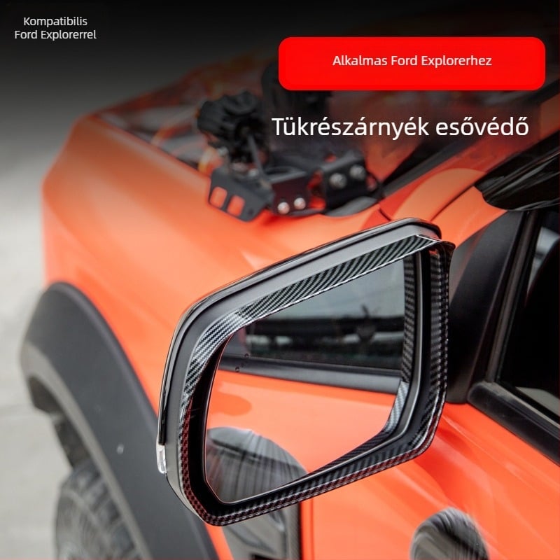 Ford Ranger hátsó tükör eső szemöldökvédő – Műszaki műanyagok, ragasztópaszta, Az autó eredeti stílusa