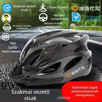 Kerékpáros sisak, uniszex felnőtteknek, integrált öntési konstrukció, EPU ütésálló anyag, logó nyomtatás