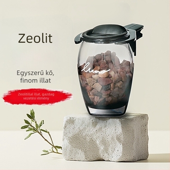 Autóillatosító kő Osmanthus illat – üveg parfüm tartó, klipsz az illatosító kimenetre, 100–200 ml, párolgási idő 61–90 nap