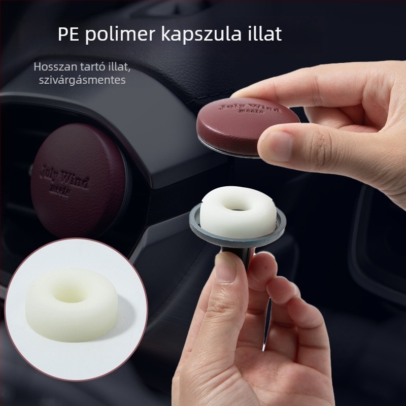 Autó illatosító tabletta fém tartóval, levendula illat, 3 darab, légkivezetőhöz rögzíthető klipsz, több mint 90 napos hatásidő