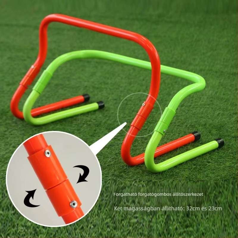 Futball-tréning akadály: állítható magasságú, összecsukható és felemelhető PVC keret