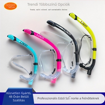 Teljesen száraz snorkel Dry-Top szeleppel és élelmiszer-minőségű szilikon szájrésze felnőtteknek