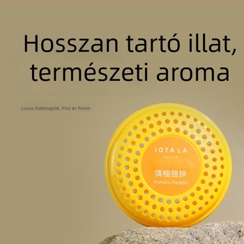 Autó aromaterápiás szilárd illat – bőrös illat, virágos jegyek, klipsz az légkivezetőhöz, ≤5 ml, tartósság több mint 90 nap