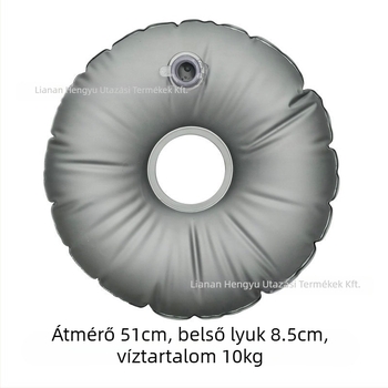 Strand zászló napernyő fém állvánnyal és víztömeggel, szélálló, vízálló PVC anyag, minimalist stílus, Hengyu