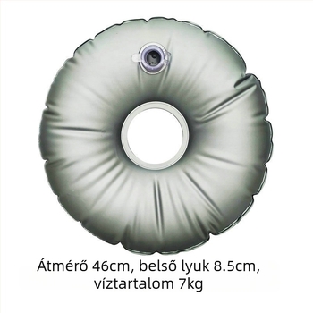 Strand zászló napernyő fém állvánnyal és víztömeggel, szélálló, vízálló PVC anyag, minimalist stílus, Hengyu