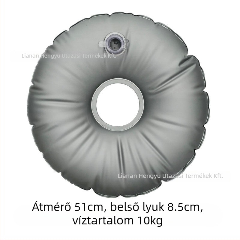 Strand zászló napernyő fém állvánnyal és víztömeggel, szélálló, vízálló PVC anyag, minimalist stílus, Hengyu