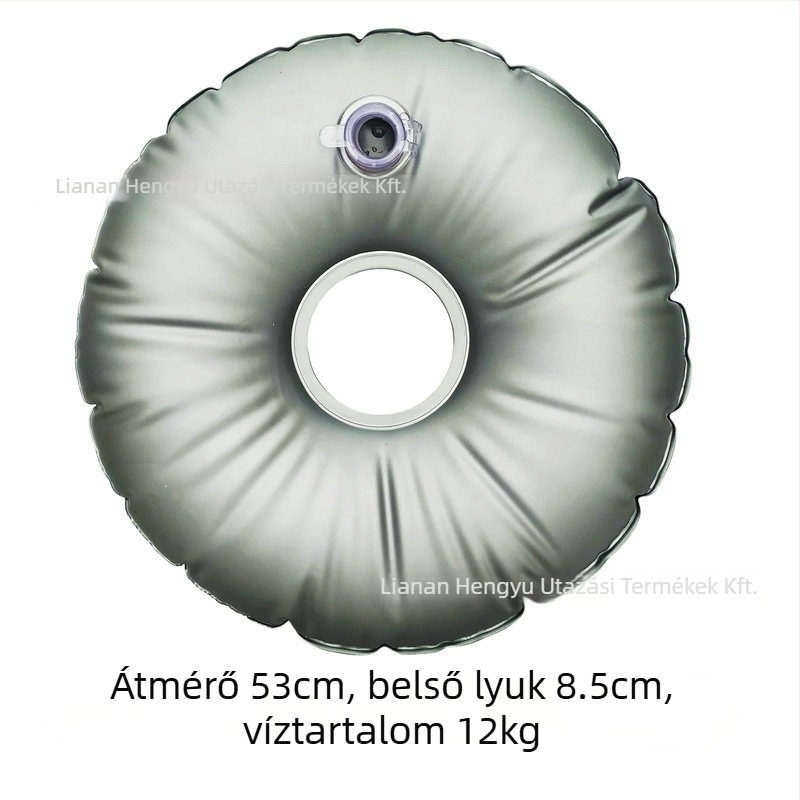 Strand zászló napernyő fém állvánnyal és víztömeggel, szélálló, vízálló PVC anyag, minimalist stílus, Hengyu