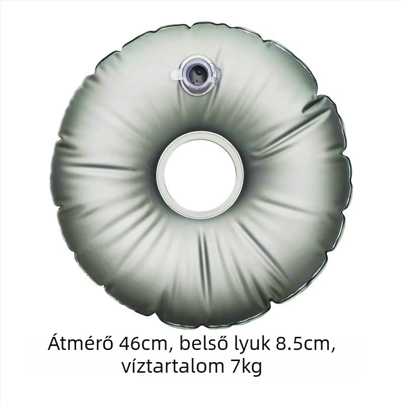 Strand zászló napernyő fém állvánnyal és víztömeggel, szélálló, vízálló PVC anyag, minimalist stílus, Hengyu