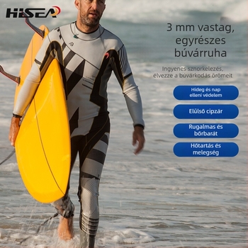 HISEA neoprén búvárruha, uniszex, hosszú ujjú, egyben teljes, meleg minden évszakra