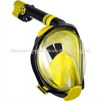 SONGXIN Snorkelmaszk, PC + szilikon, Felnőtteknek, Megakadályozza, hogy a víz bejusson az orrba, a szájba és a szemekbe, Alkalmas medencében, folyóban és a tengerben