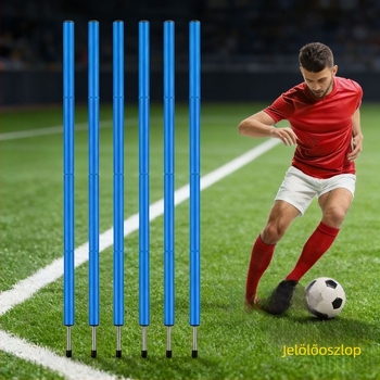 Futball- és kosárlabda-edzésjelzők, szenzoros edzésfelszerelés, segédedzési eszközök, kígyó alakú futóakadályoszlopok