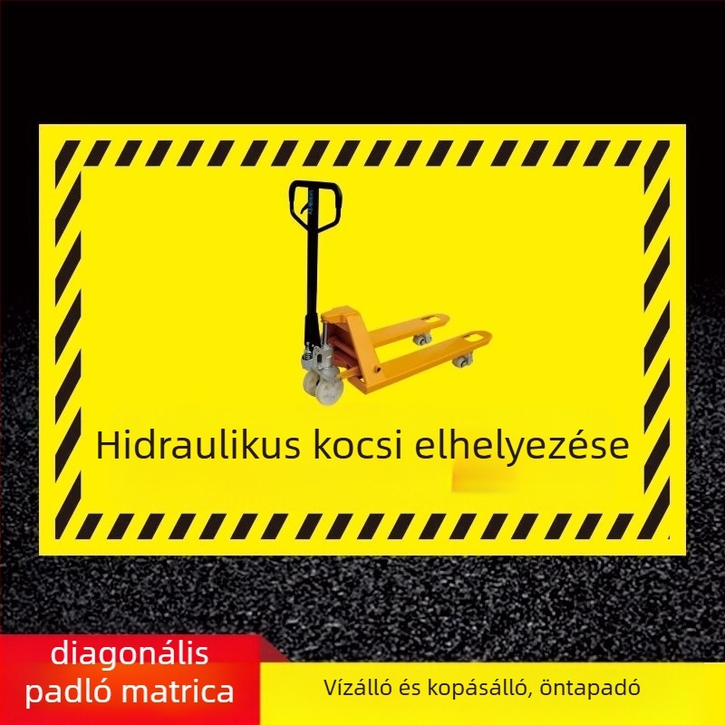 Tisztítóeszközök jelzése - PVC öntapadó, digitális nyomtatás, termékazonosítás, elhelyezési zóna jelzés