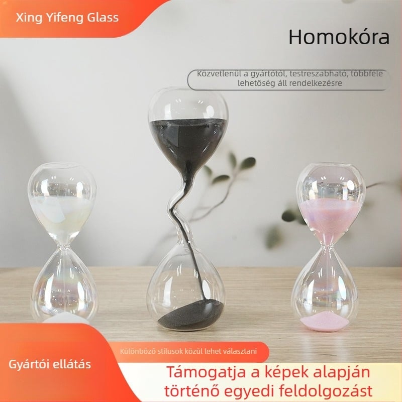 Keskeny nyakú homokóra, művészi és személyre szabott otthoni dekoráció, modern minimalist stílus, ballagási ajándék
