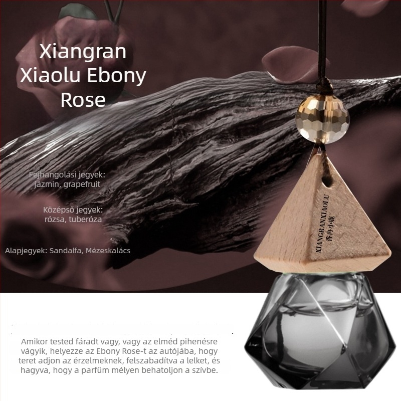 Autóillatosító függő, üveg tartóval, akasztó kivitel (űrtartalom 10–20 ml; párolgási idő 31–60 nap)