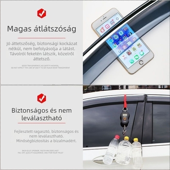 L6F Nissan Tiida-hoz illeszkedő esővédő pajzs – szintetikus gyanta, ablak-szemöldök