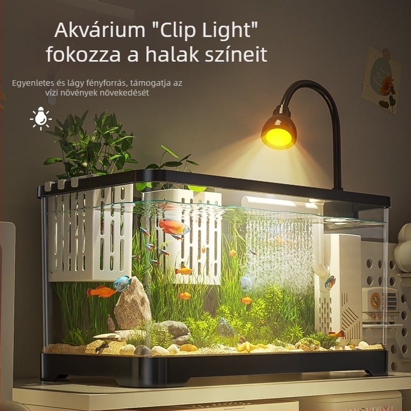 LED akváriumi lámpa teljes spektrummal, növényekhez, 3W - Kuo Court