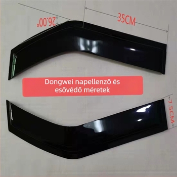 Univerzális járművekhez eső szemöldök, gumi, ragasztós telepítés, 2 darab