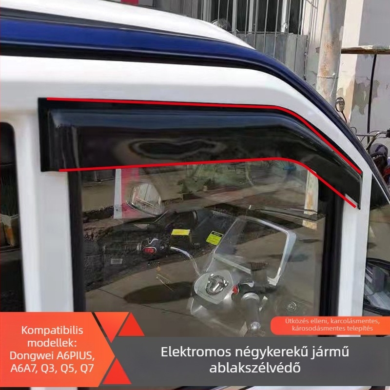 Univerzális járművekhez eső szemöldök, gumi, ragasztós telepítés, 2 darab