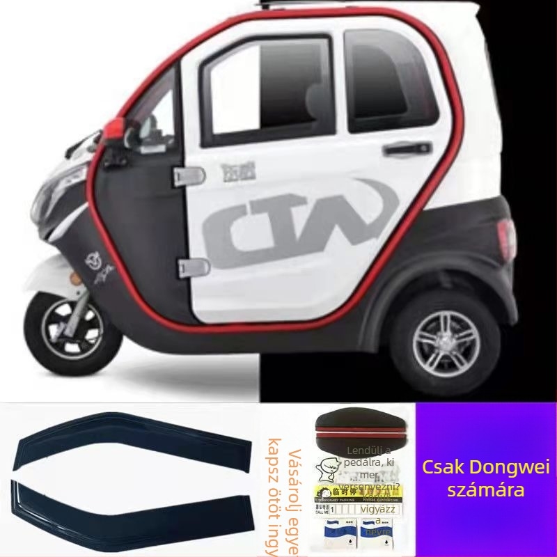 Univerzális járművekhez eső szemöldök, gumi, ragasztós telepítés, 2 darab