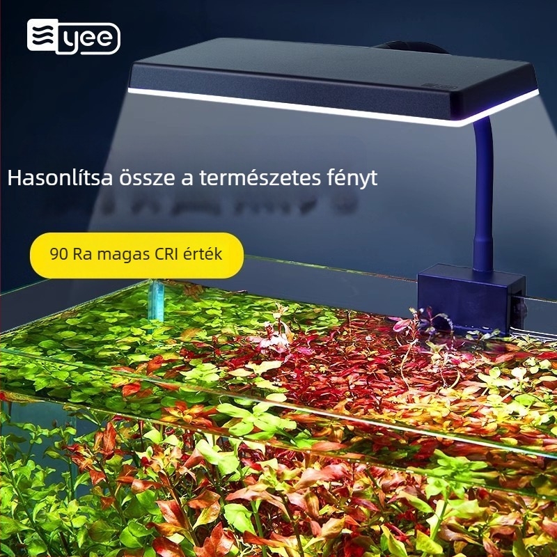 LED-akvárium fény – teljes spektrumú klipszes fény vízi növényekhez, 10.4W