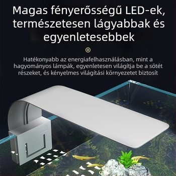 LED Clip lámpa akváriumhoz – vékony, mini LED növényekhez (Márka: Rong xingda; Származási hely: Kína; Funkció: Világítás; Termékkód: Clip light)