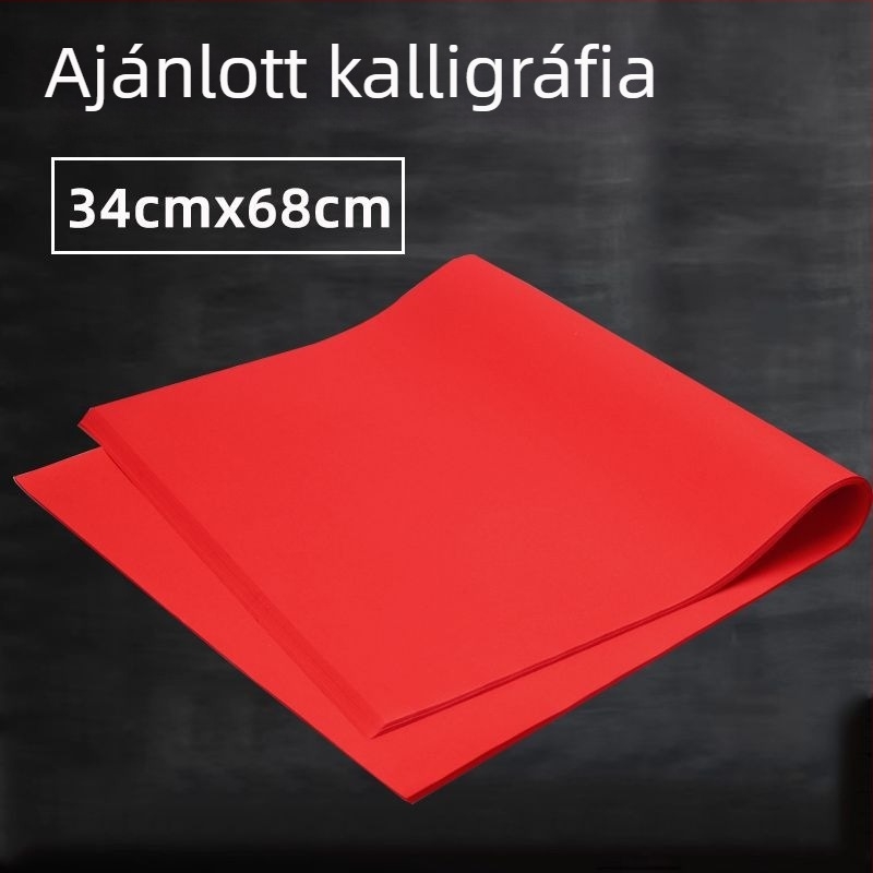 Kétoldalas piros Xuan papír vágáshoz, A4 méret, Anyag: KT tábla, Import nélkül, Márka: Másik, Kategória: Boldog szó