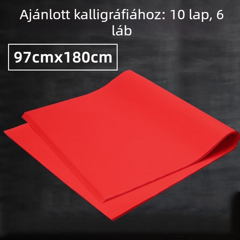 Kétoldalas piros Xuan papír vágáshoz, A4 méret, Anyag: KT tábla, Import nélkül, Márka: Másik, Kategória: Boldog szó