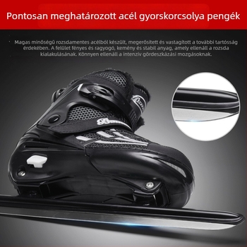 Jégkorcsolya cipő - Nylon hálós felső rész, Rozsdamentes acél pengéje, PE talp, Pengéje hossza 50 cm, Márka Companion Wei