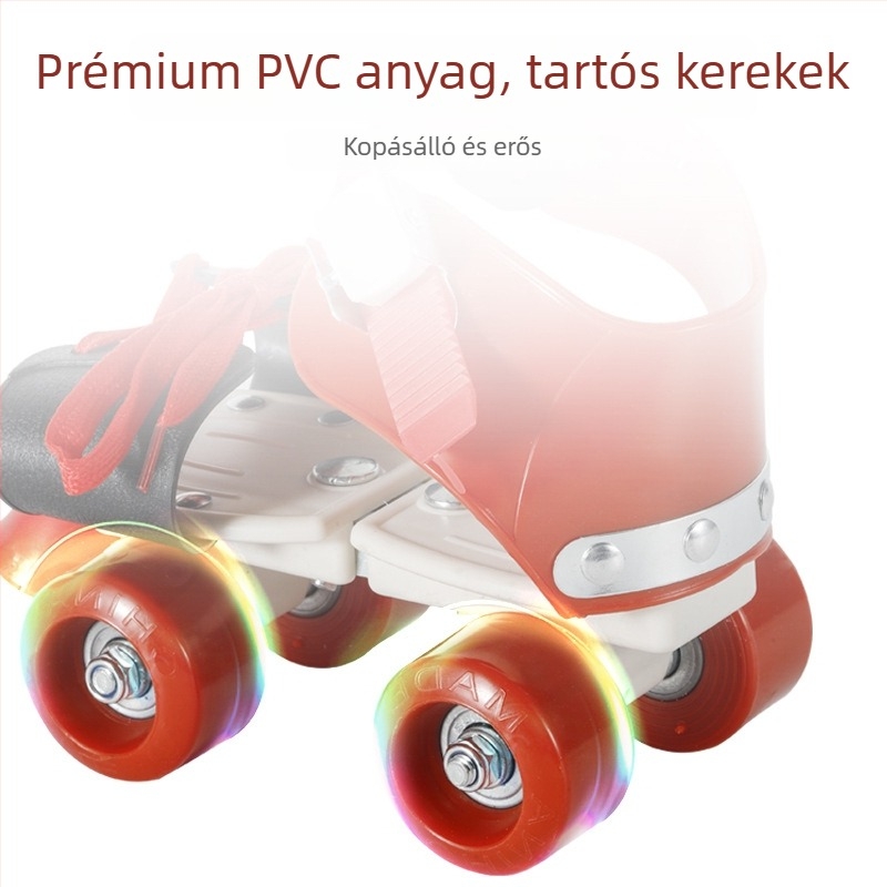 Állítható gyerek görkori cipő négy kerékkel