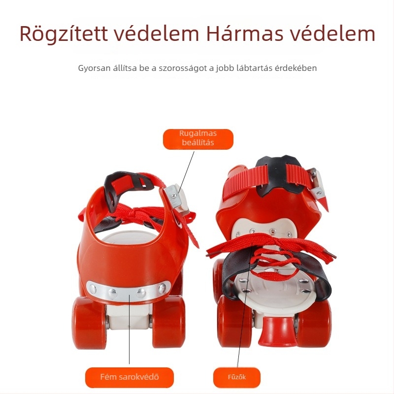 Állítható gyerek görkori cipő négy kerékkel