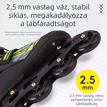 Kezdő roller-skates – uniszex felnőttek és gyerekek számára, állítható méret