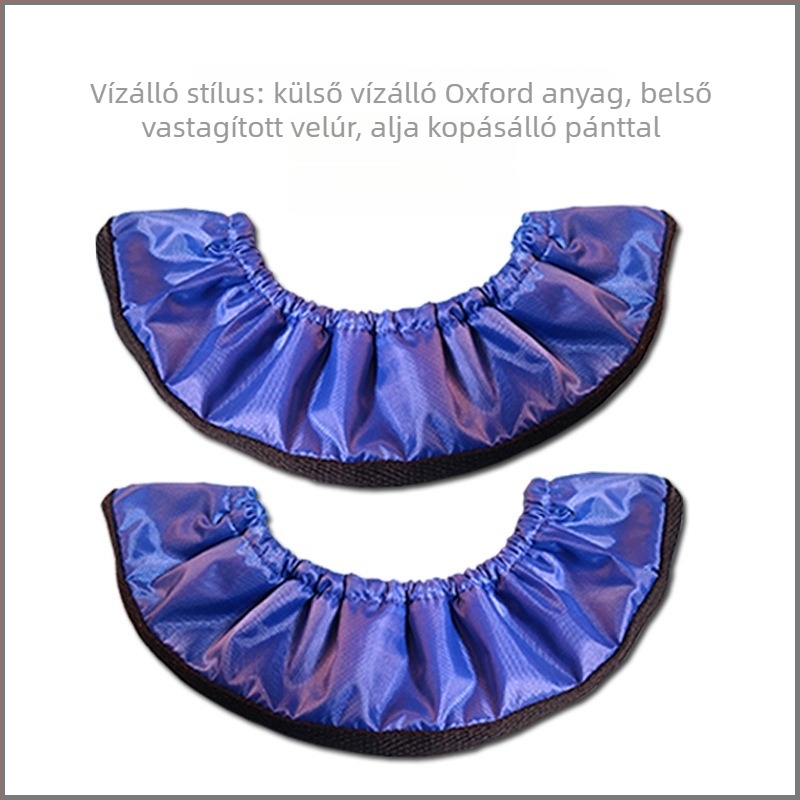 Műkorcsolya pengeszárvédő – poliészter felső rész és talp, kompatibil bármilyen anyagú pengével, Oxford flanel bélés