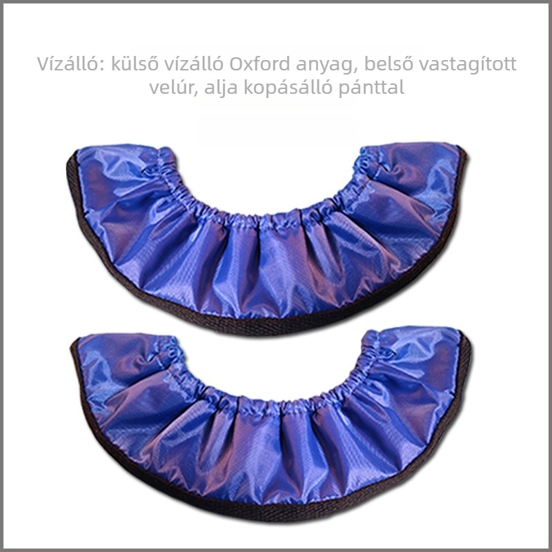 Műkorcsolya pengeszárvédő – poliészter felső rész és talp, kompatibil bármilyen anyagú pengével, Oxford flanel bélés