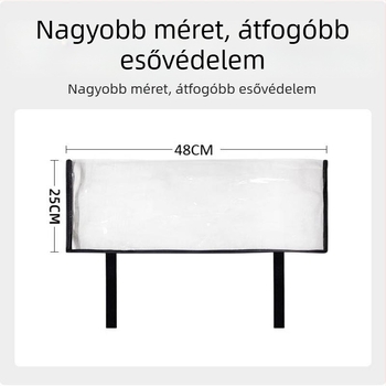 Kültéri vízálló védőfedél hosszabbítóhoz, csatlakozópanelhez és töltőhöz