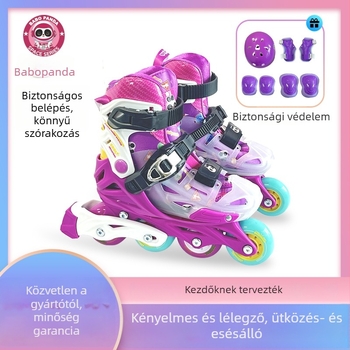 Gyerekek inline korcsolyái LED világítással