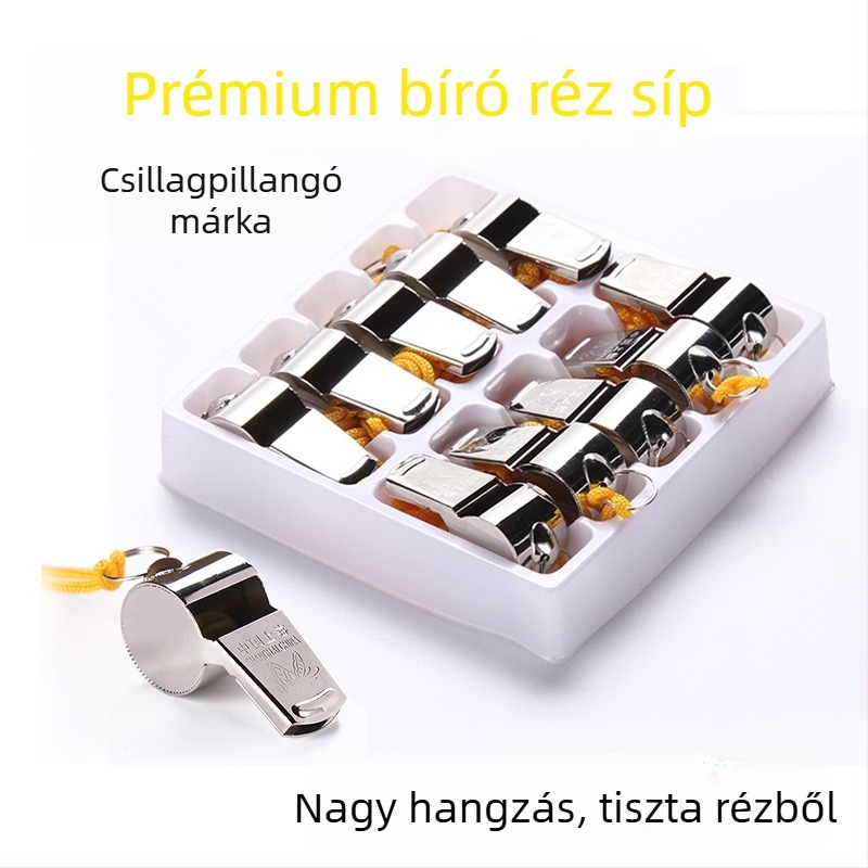 Butterfly rozsdamentes acél sport síp – 10 db / doboz; alkalmas futáshoz, extrém kihívásokhoz, asztaliteniszhez és más labdajátékokhoz; engedélyezett magánmárkák: Igen