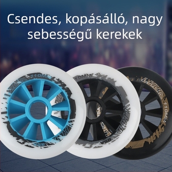 Görkorcsolya kerekek, 90mm/100mm/110mm, kopásálló, felnőtteknek és gyerekeknek